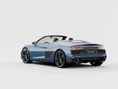 Audi R8 Spyder 2020 DETAILED INTERIOR 3D model