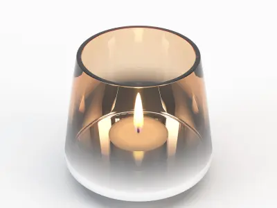 Candle BRYNJE - D10xH9cm - JYSK 3D model