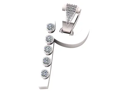 abstract pendant 3D print model