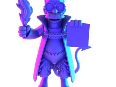 Devil Ned Flanders toy 3D print model