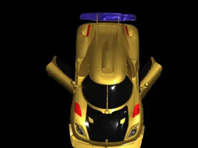  Koenigsegg Agera Car Model 3D Low-poly 3D model