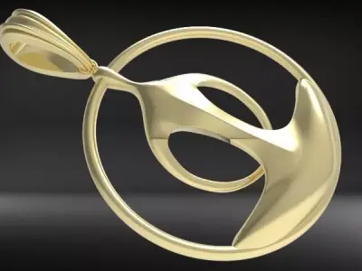 Yoga pendant 3D print model