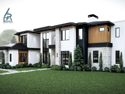 Modern House - Stl - Dae file - 3d model Only 3D print model