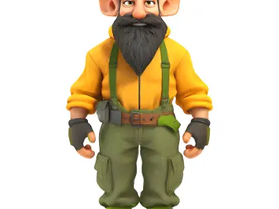 Enchanted Grove Guardians - Fantasy Gnome Figurine Collection 3D print model