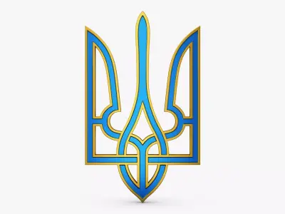 Ukraine State Emblem M 7 3D model