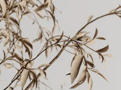 plants bouquet vase 44 3D model