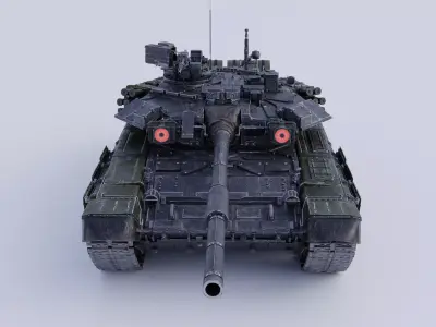 Russian T-90A Main Battle Tank High Quality Realistic 3D Model 3D model