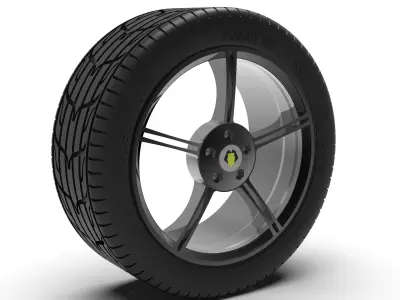 5-Spoke Wheel  3D print model