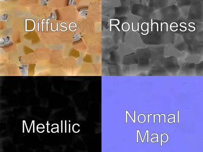 Symmetrical Candle Holder Decorative Design model pack Low-poly 3D model