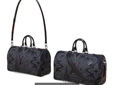 Louis Vuitton Keepall Bandouliere 40 3D Model Pack