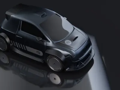 Pocket Rocket - game-ready car model Low-poly 3D model