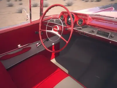 Chevrolet Bel Air Hardtop Coupe 1957 3D model