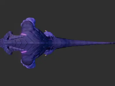 Dark Baronto Low-poly 3D model