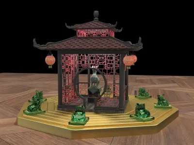 Chinese pavilion 3D model order