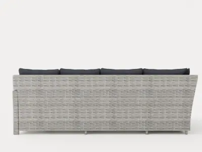 Malaga sofa set Low-poly 3D model