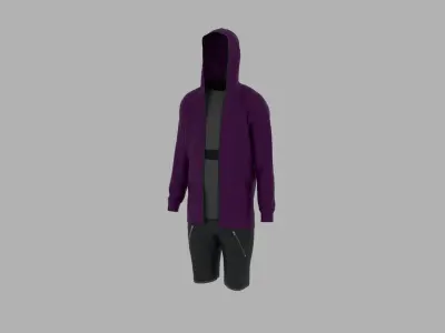 Sport Suit Low-poly 3D model
