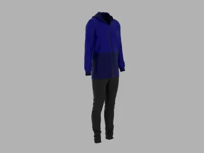 Sport Suit Low-poly 3D model 48