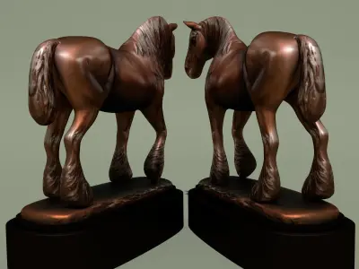 Horse Statuette 2I 3D model