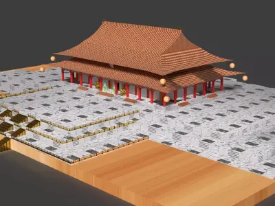 Chinese  ancient house   3D model