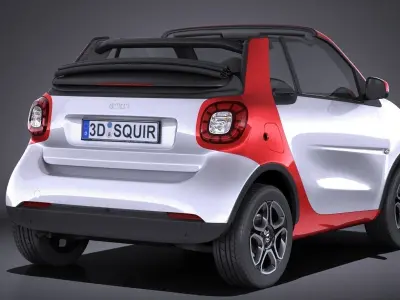 Smart Fortwo Cabrio 2016 3D model