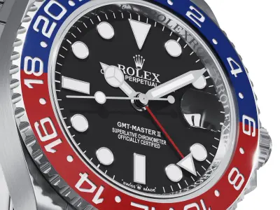 Rolex GMT-Master II pepsi 3D model