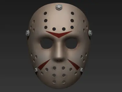  jason voorhees life scale Hockey  mask  printable high model 3D print model