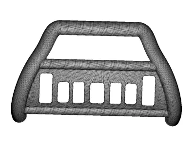 Plastic Vehicle Bumper Bull Bar Toy 3D model