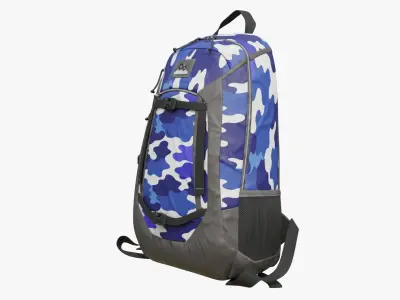 Sport Backpack Low-poly 3D model