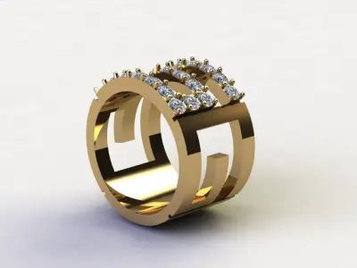Women ring popular in Asia R60 3D model