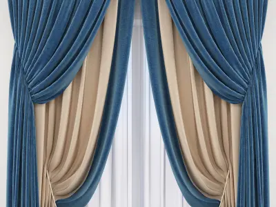 Set 74 Curtains 3D model