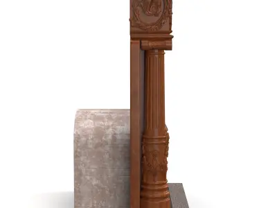 Peat Lobby Fireplace 3D model