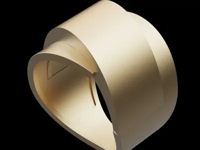 Lux ring silver gold jewelry printable 3D model 3D print model purchase
