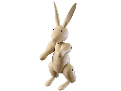 Rabbit figurine Kay Bojesen PBR 3D model