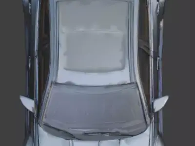 High-Performance Sports Sedan 3D Model Low-poly 3D model