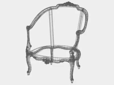 Carved sofa for cnc 19 3D model