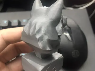 Dog head sculpture 3D print model buy