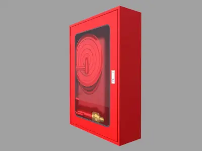 Fire Hose Box Low-poly 3D model