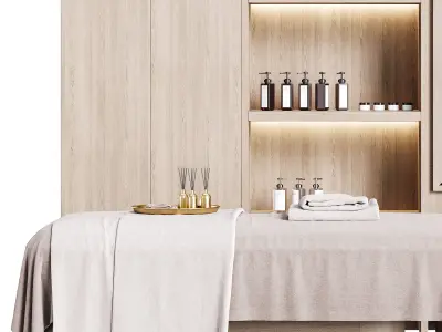 Modern spa and accessories 03 3D model