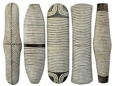 Zulu Elongated Shields 3 3D model