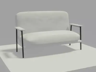 Simple sofa Free 3D model purchase