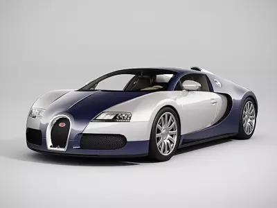 Bugatti Veyron Fully Rigged 3D model