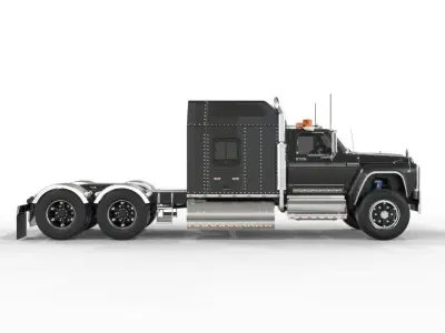 Truck 750 Extended Cab With interior   3D model