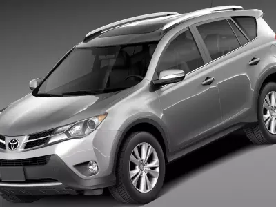 Toyota RAV4 2013 Lowpoly 3D model