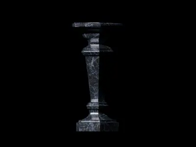Majestic Pedestal  Low-poly 3D model