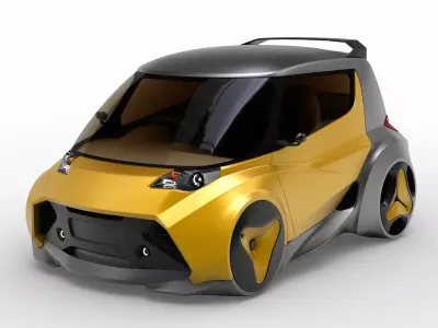 Kancil EV-4 Facelift 3D model