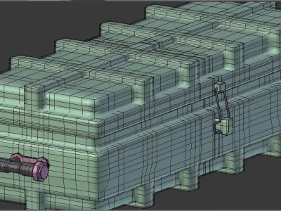 Toyota land-cruser sv8 3d Model Low-poly 3D model