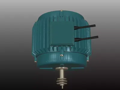   1 Ac Induction Motor    Industrial Electric Motor  3D model