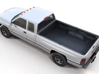 Dodge Ram 1997 2500 Low-poly 3D model