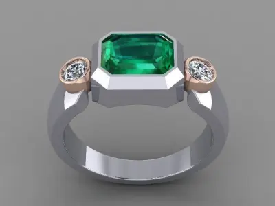 Signet ring 1 3D print model