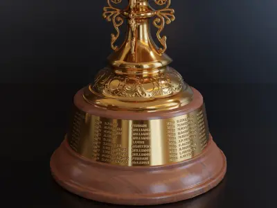 F1 Trophy -British GP Trophy Low-poly 3D model